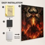 Dark Realm Diablo Metal Poster Wall Decor - B - Image 2