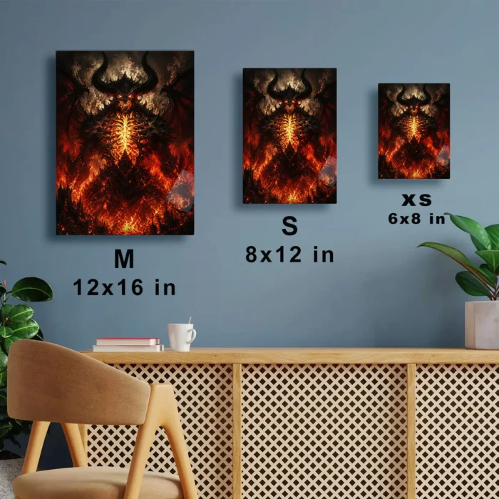 Dark Realm Diablo Metal Poster Wall Decor - B - Image 7