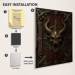 Dark Realm Metal Poster Wall Decor - B - Image 2