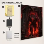 Dark Realm Diablo Metal Poster Wall Decor - C - Image 2