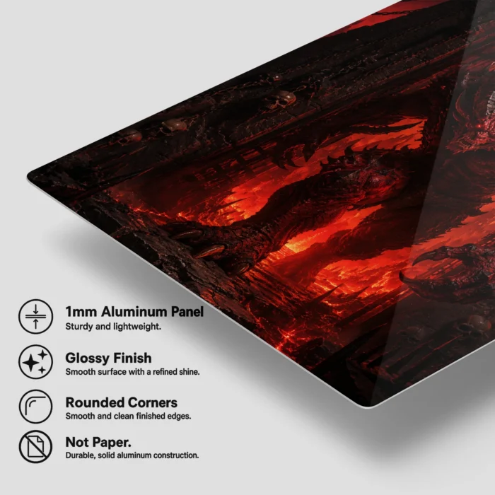 Dark Realm Diablo Metal Poster Wall Decor - C - Image 6