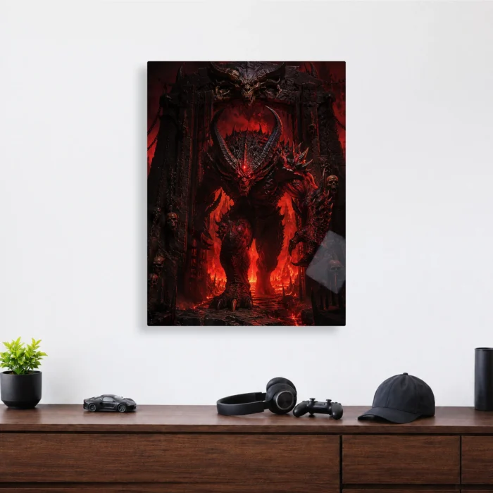 Dark Realm Diablo Metal Poster Wall Decor - C - Image 4