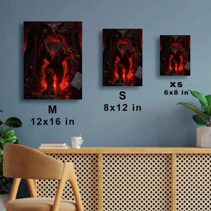 Dark Realm Diablo Metal Poster Wall Decor - C - Image 7