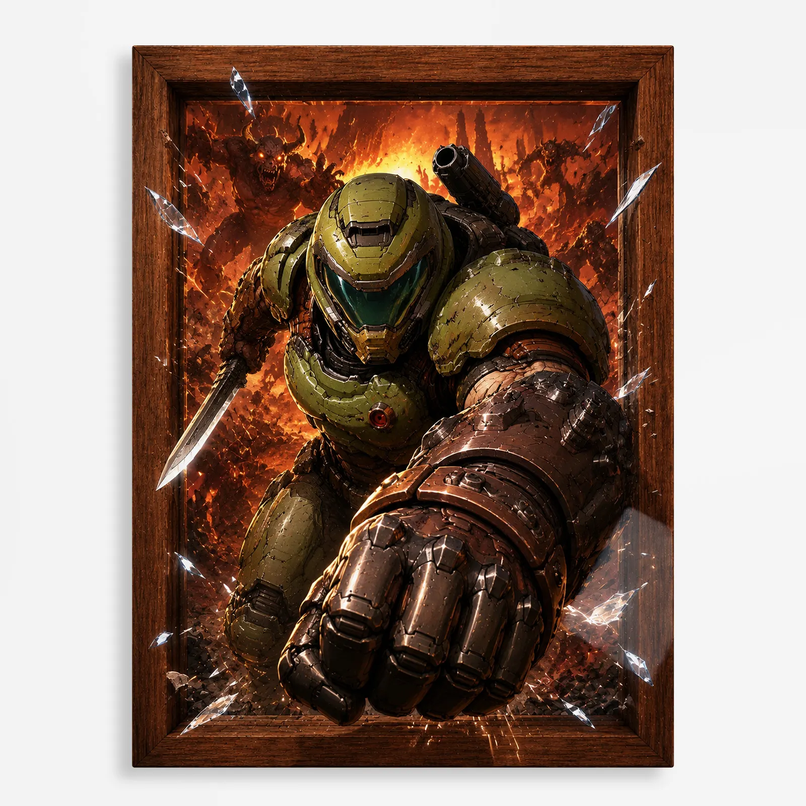 video game metal poster (66) s1 Doom Metal Poster Wall Decor - Image 1
