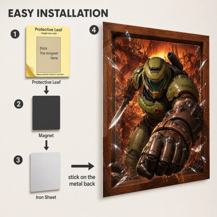 Doom Metal Poster Wall Decor - Image 2