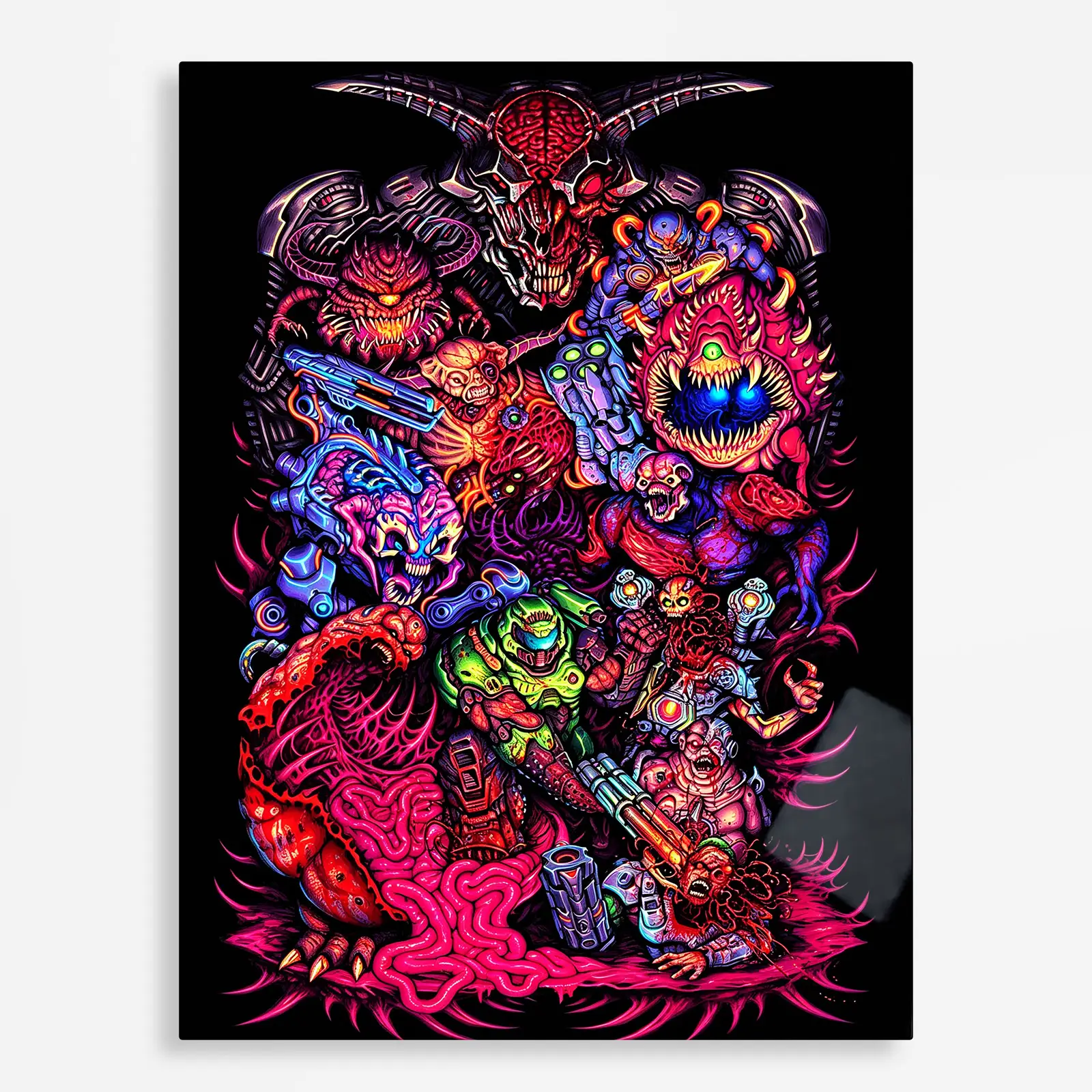 video game metal poster (67) s1 Doom Metal Poster Wall Decor - A - Image 1