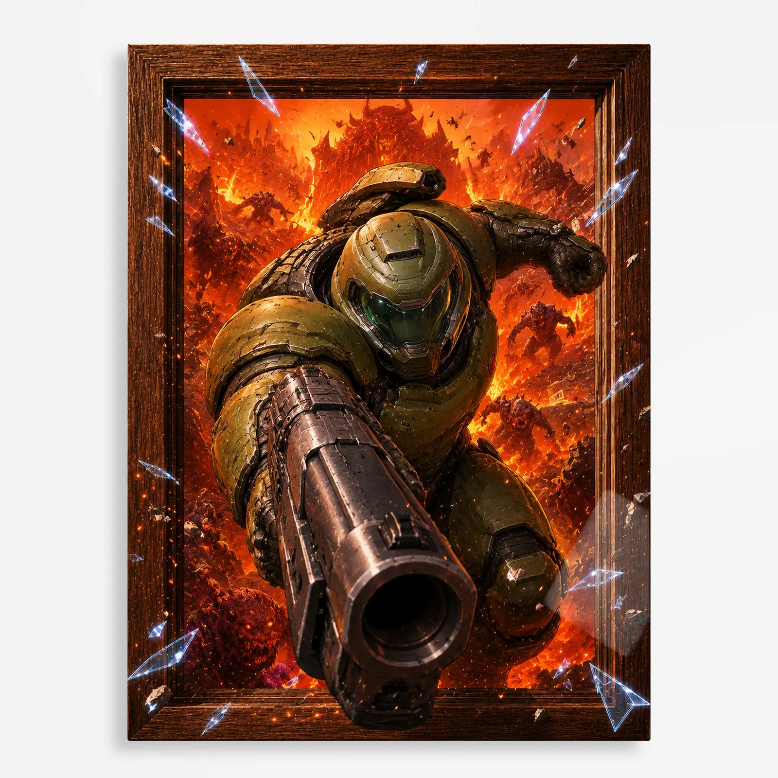 video game metal poster (68) s1 Doom Metal Poster Wall Decor - A - Image 1