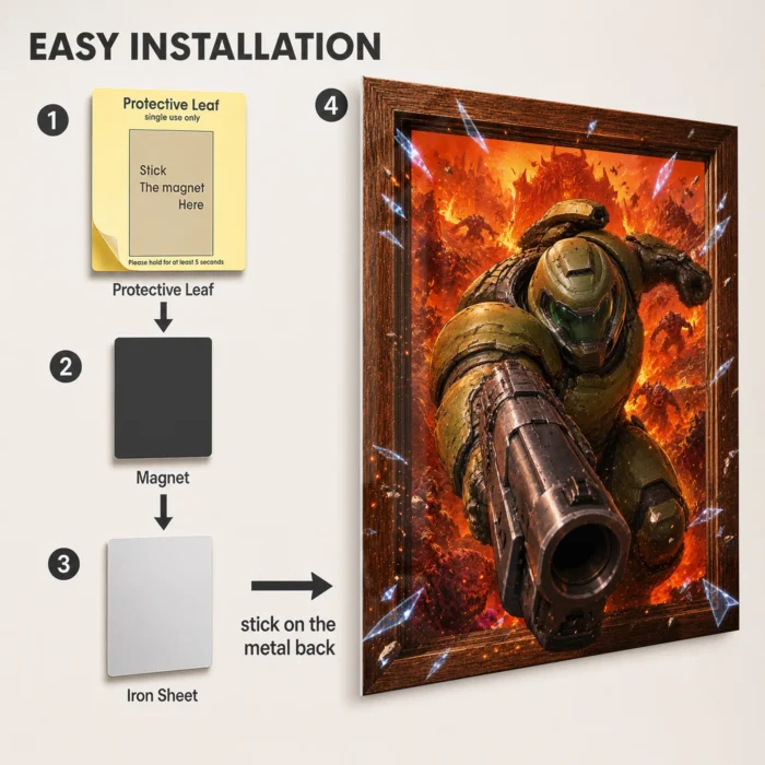 Doom Metal Poster Wall Decor - A - Image 2