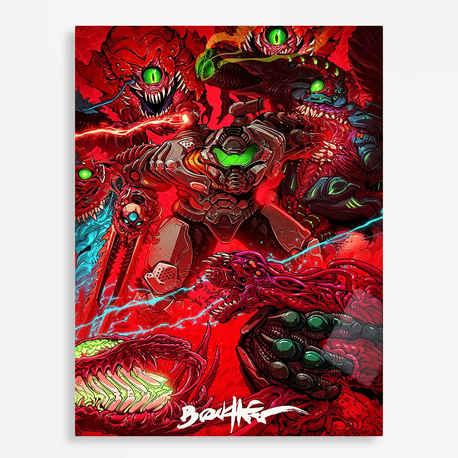 video game metal poster (69) s1 Doom Metal Poster Wall Decor - B - Image 1