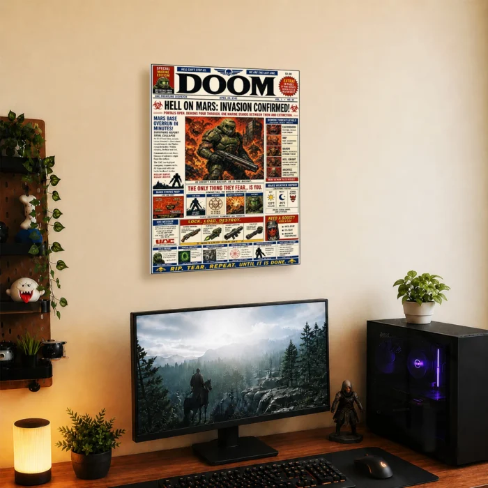 Doom Metal Poster Wall Decor - C - Image 4