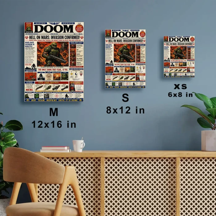 Doom Metal Poster Wall Decor - C - Image 6