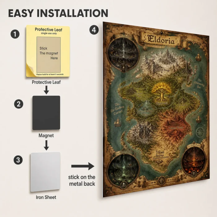 ER Metal Poster Wall Decor - B - Image 2