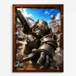 Wasteland Power Armor Metal Poster Wall Decor