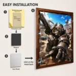 Wasteland Power Armor Metal Poster Wall Decor - Image 2