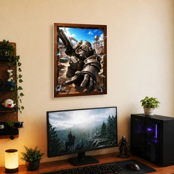 Wasteland Power Armor Metal Poster Wall Decor - Image 4