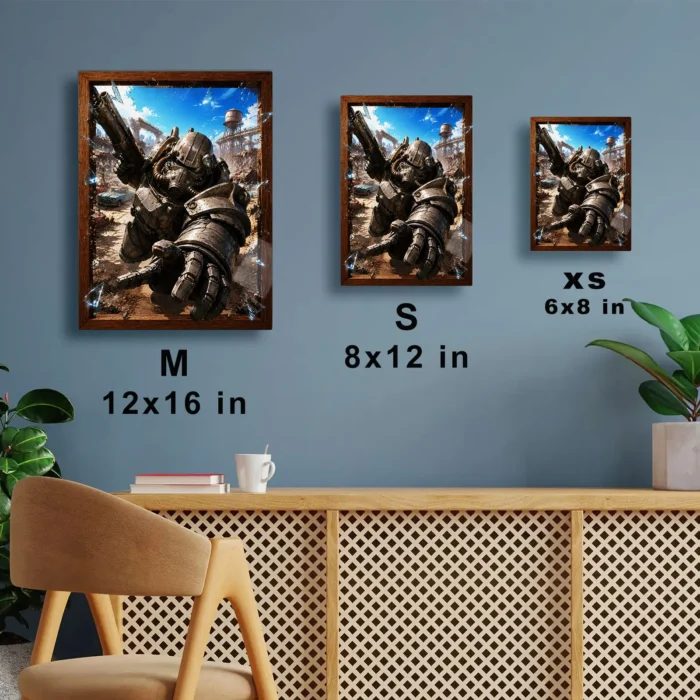 Wasteland Power Armor Metal Poster Wall Decor - Image 6