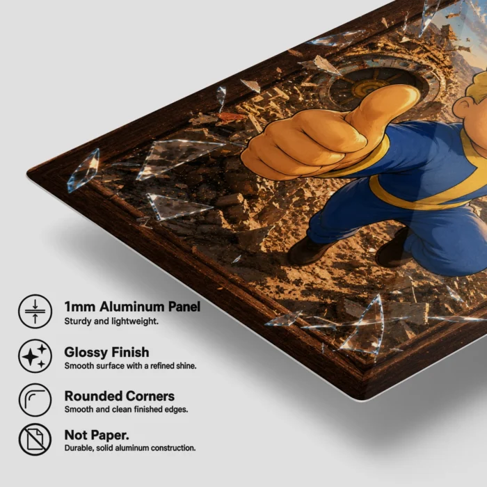 Wasteland Vault Boy Metal Poster Wall Decor - Image 5
