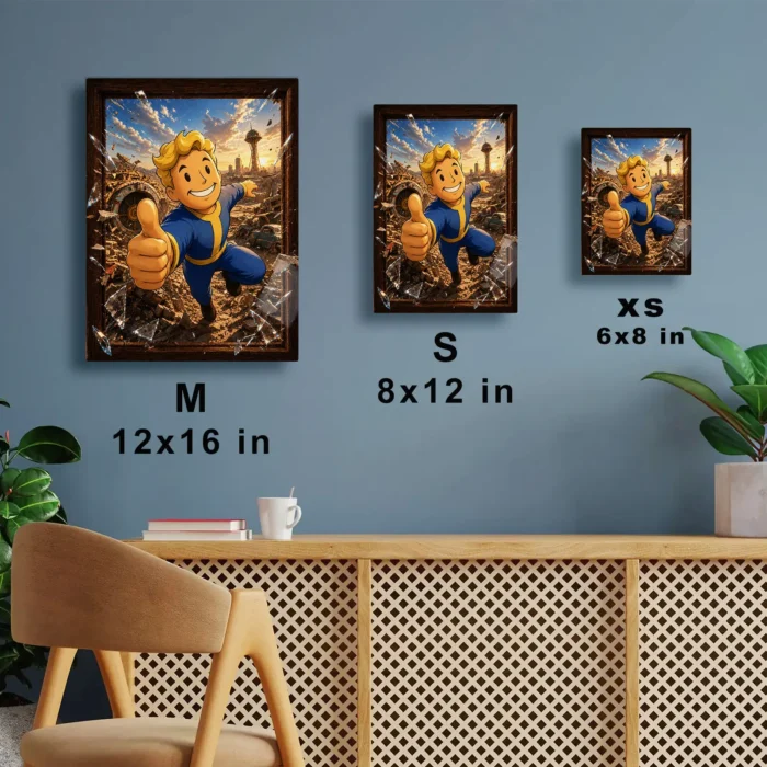 Wasteland Vault Boy Metal Poster Wall Decor - Image 6