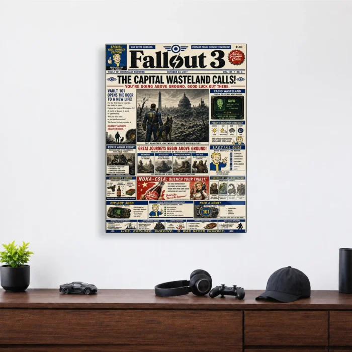 Wasteland 3 Metal Poster Wall Decor - Image 4