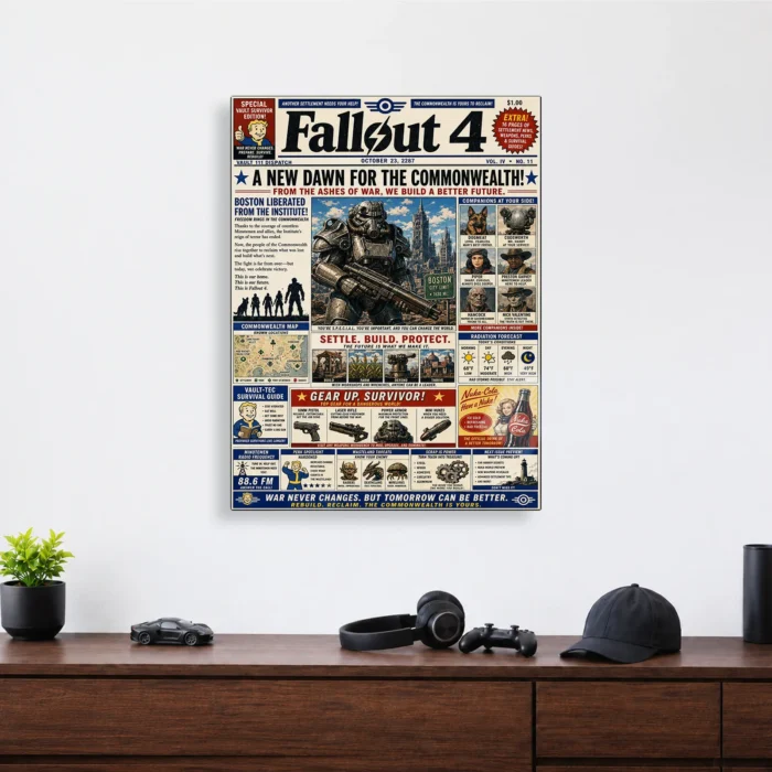 Wasteland 4 Metal Poster Wall Decor - Image 3