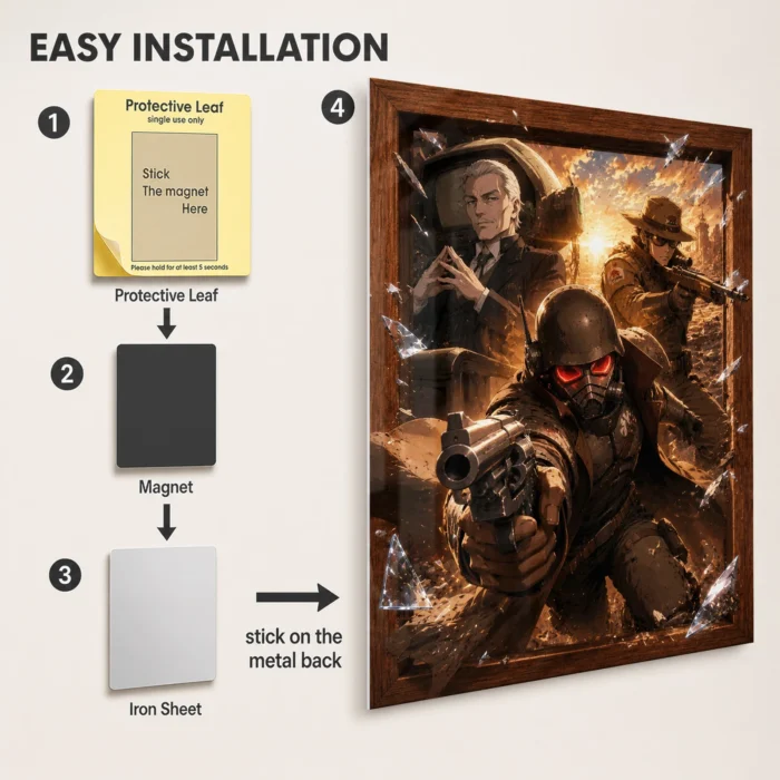 Wasteland New Vegas NCR Ranger Metal Poster Wall Decor - Image 2