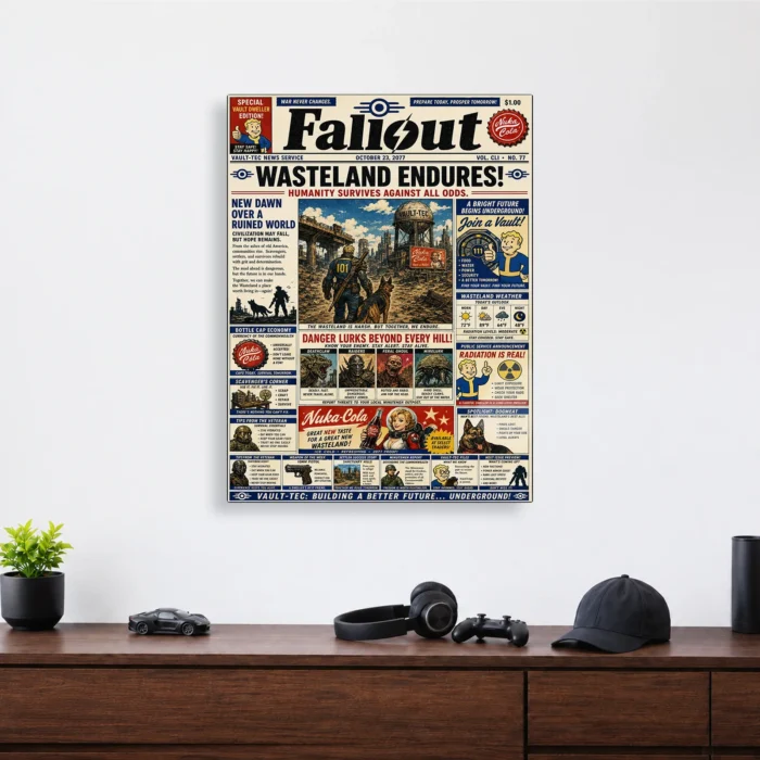 Wasteland Metal Poster Wall Decor - Image 4