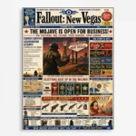 Wasteland New Vegas Metal Poster Wall Decor - A