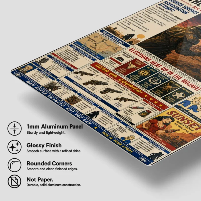 Wasteland New Vegas Metal Poster Wall Decor - A - Image 5