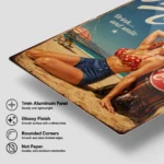 Wasteland Nuka-Cola Girl Metal Poster Wall Decor - Image 5