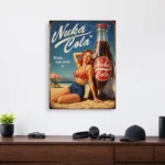 Wasteland Nuka-Cola Girl Metal Poster Wall Decor - Image 3