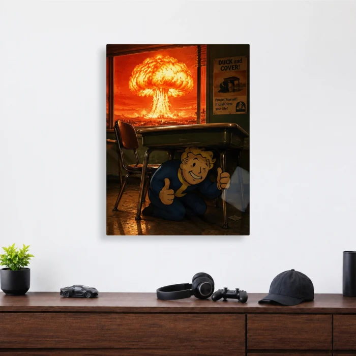 Wasteland Vault Boy Metal Poster Wall Decor - A - Image 3