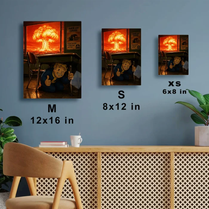 Wasteland Vault Boy Metal Poster Wall Decor - A - Image 6