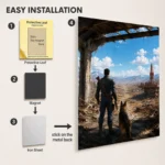 Wasteland 4 Metal Poster Wall Decor - A - Image 2