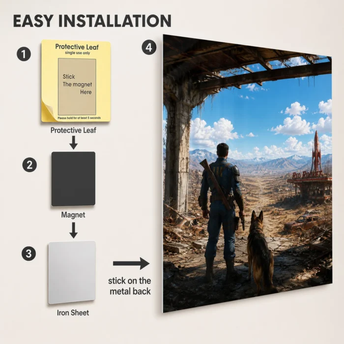 Wasteland 4 Metal Poster Wall Decor - A - Image 2