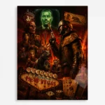 Wasteland 4 Metal Poster Wall Decor - C