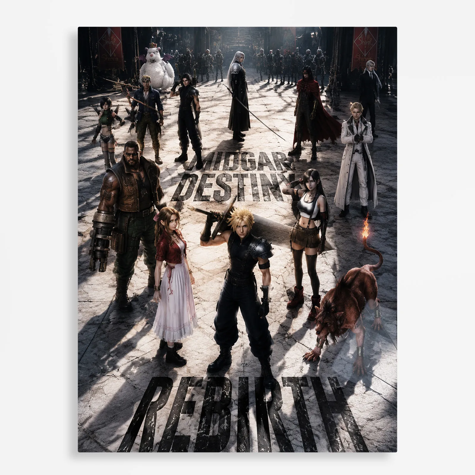 video game metal poster (99) s1 FFVII Sephiroth Metal Poster Wall Decor - Image 1